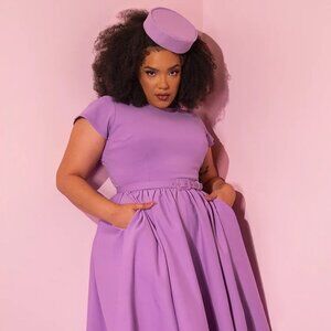 Vixen Micheline Pitt Avon Swing Dress Lilac sz Medium